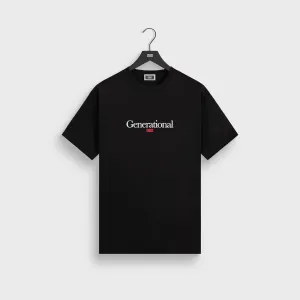 Outdoor Style Trend Kith Generational Quote Tee - Black