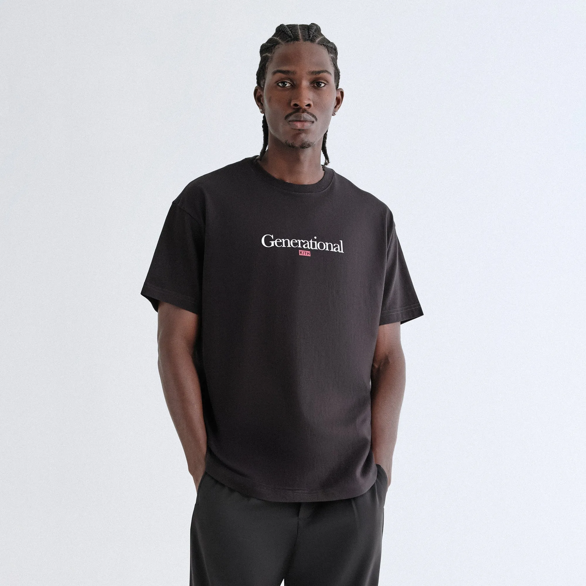 Kith Generational Quote Tee - Black Basic Layering Oversized Fit