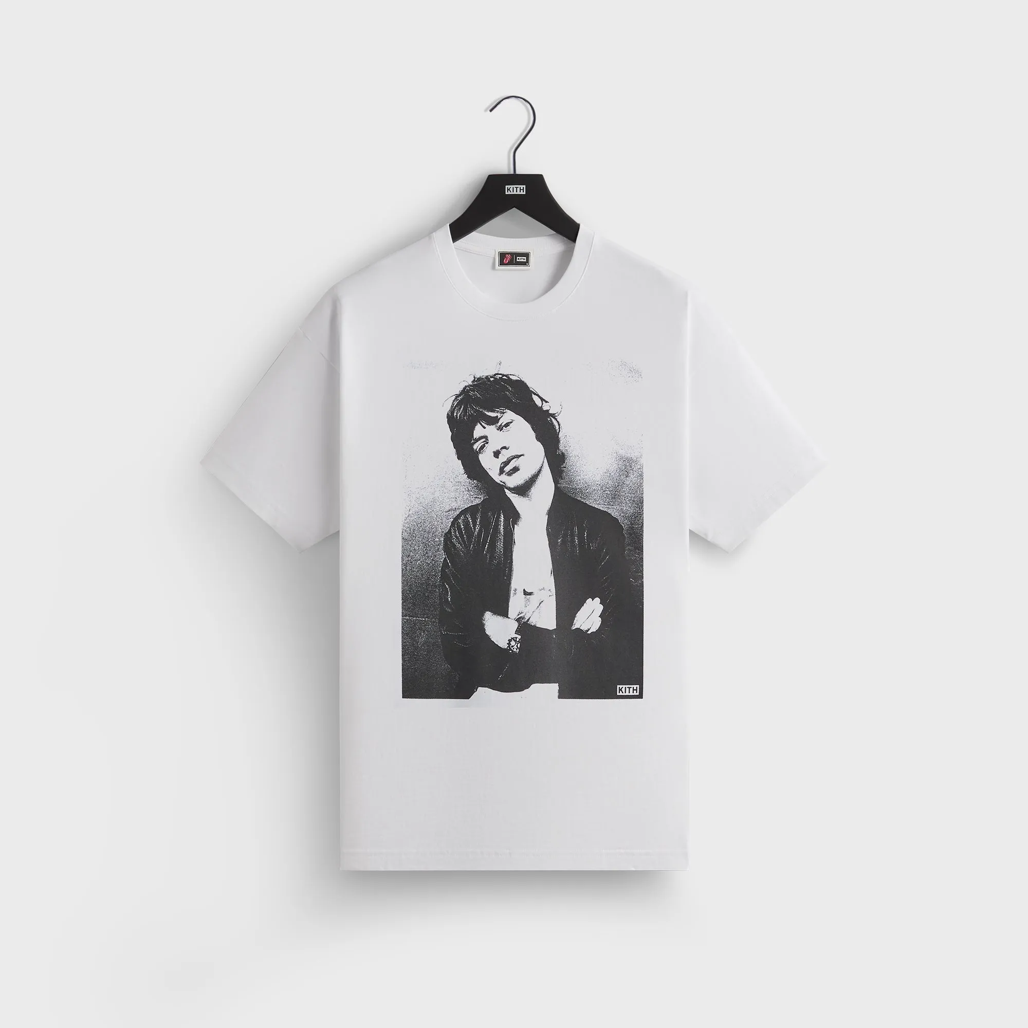 Everyday Wearable Stylish and Easygoing Kith for The Rolling Stones Mick Photo Vintage Tee - White