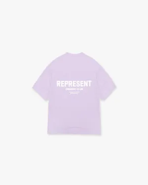 Represent Owners Club T-Shirt - Pastel Lilac Active Layer Fit monochromatic