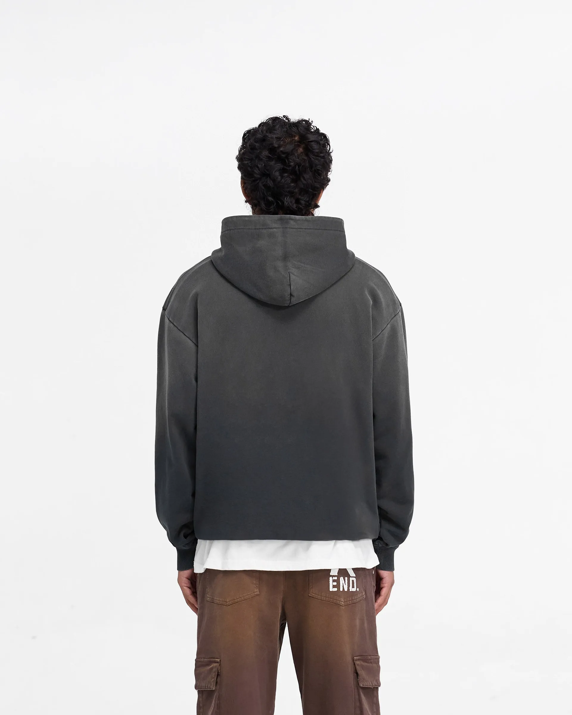 teens' Represent X End Property Of Hoodie - Stained Black