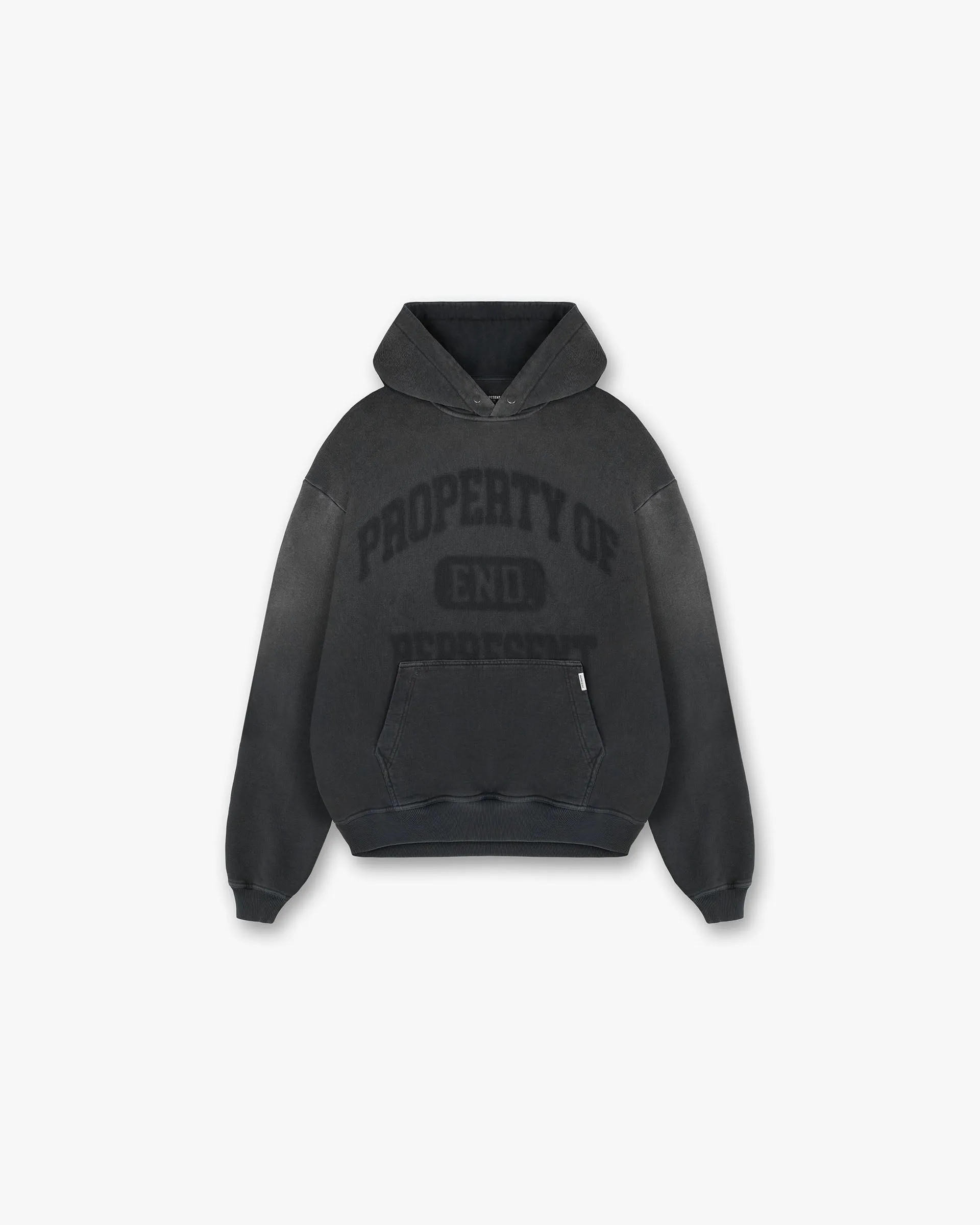 Warm Represent X End Property Of Hoodie - Stained Black