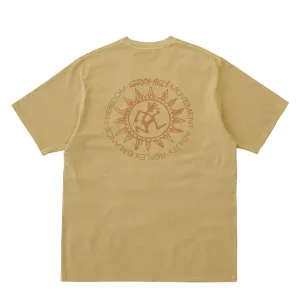 Gramicci Sun Tee Mustard Pigment Breathable Performance Wear