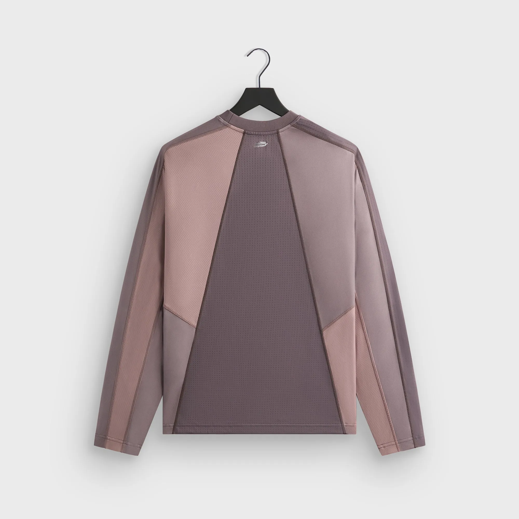 Kith Long Sleeve Panelled Otto Tee - Dusty Mauve Chilly Day Style