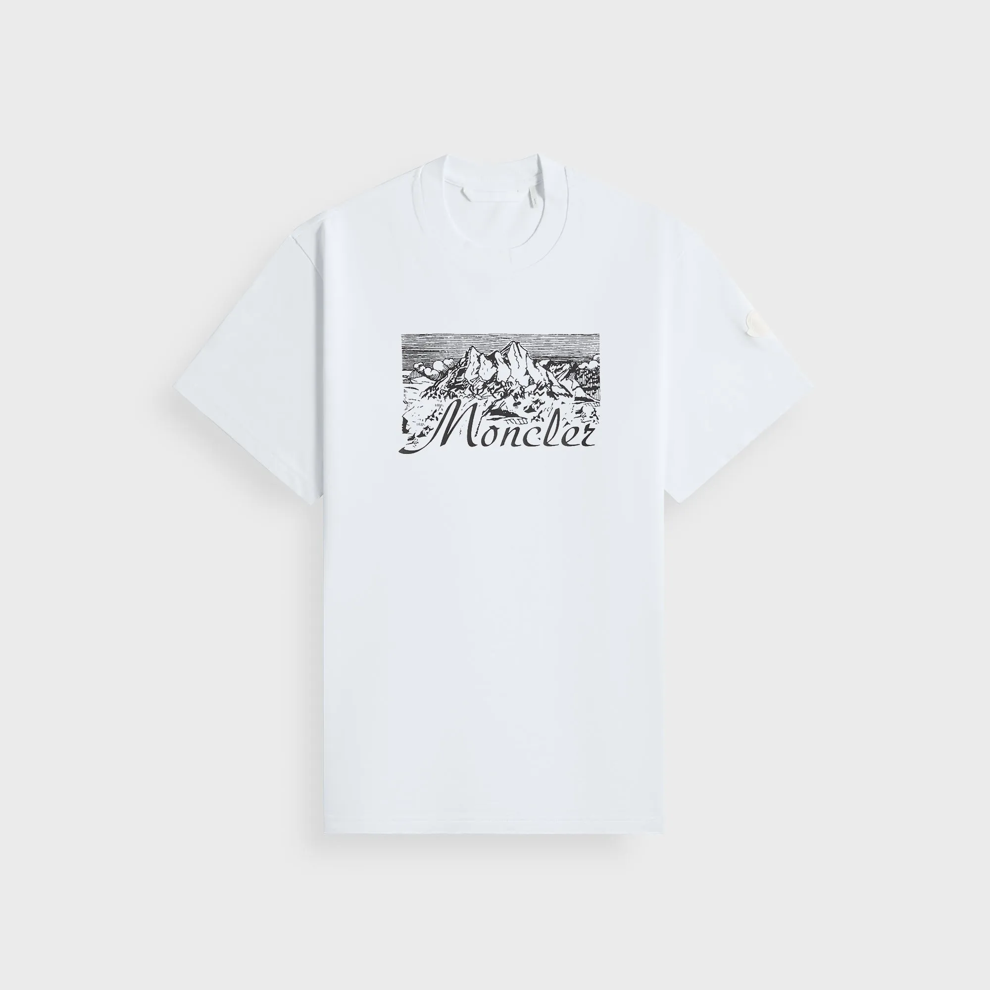 Soft and Light Light Casual Wear Moncler Tee - White