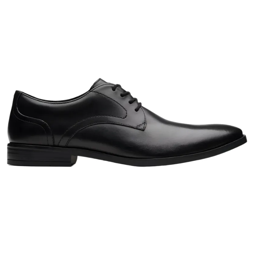 Clarks Mens Shoe Brandon Lace Black Quick Arrival Fashion Routine