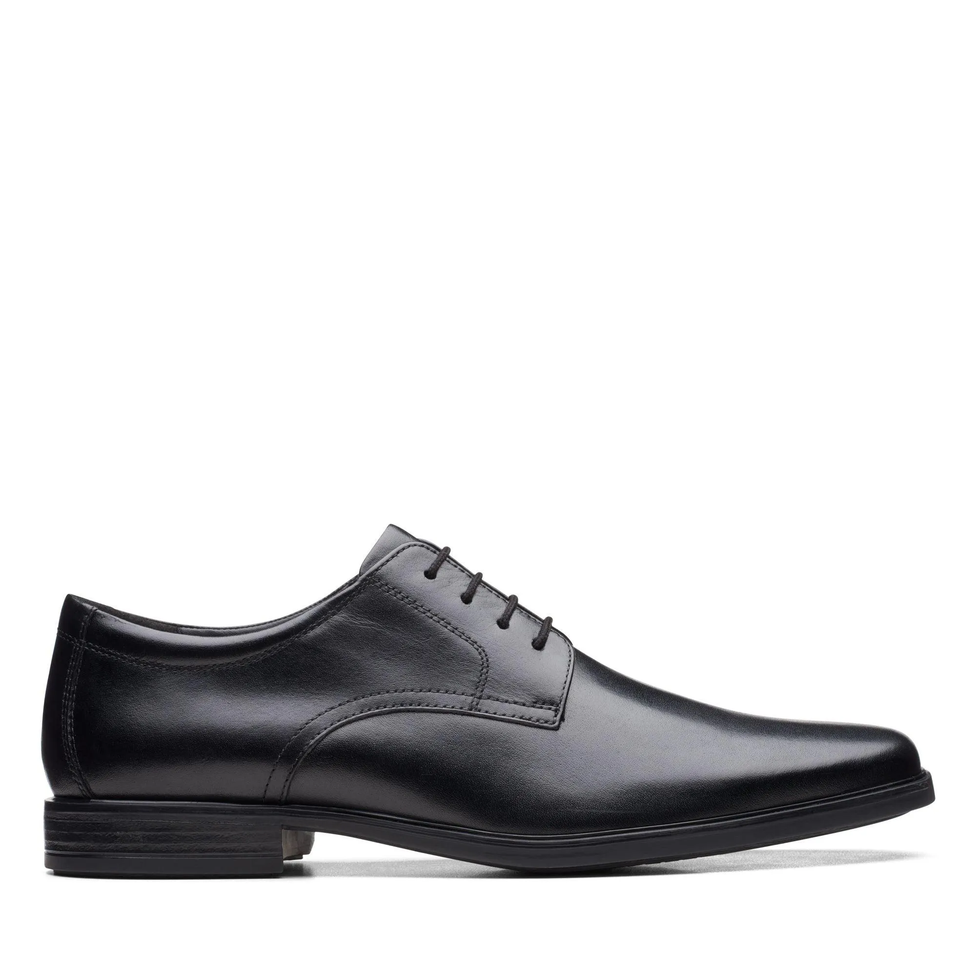 Full Hide Multifunction Fit Clarks Mens Shoe Howard Walk Black
