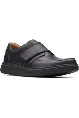 Clarks Un Abode Strap black Extra Wide Wild Trek Step Tall