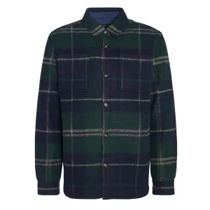 Lightweight Wear Matte Look Barbour Chapter Tailored Check Overshirt Green Loch Tartan