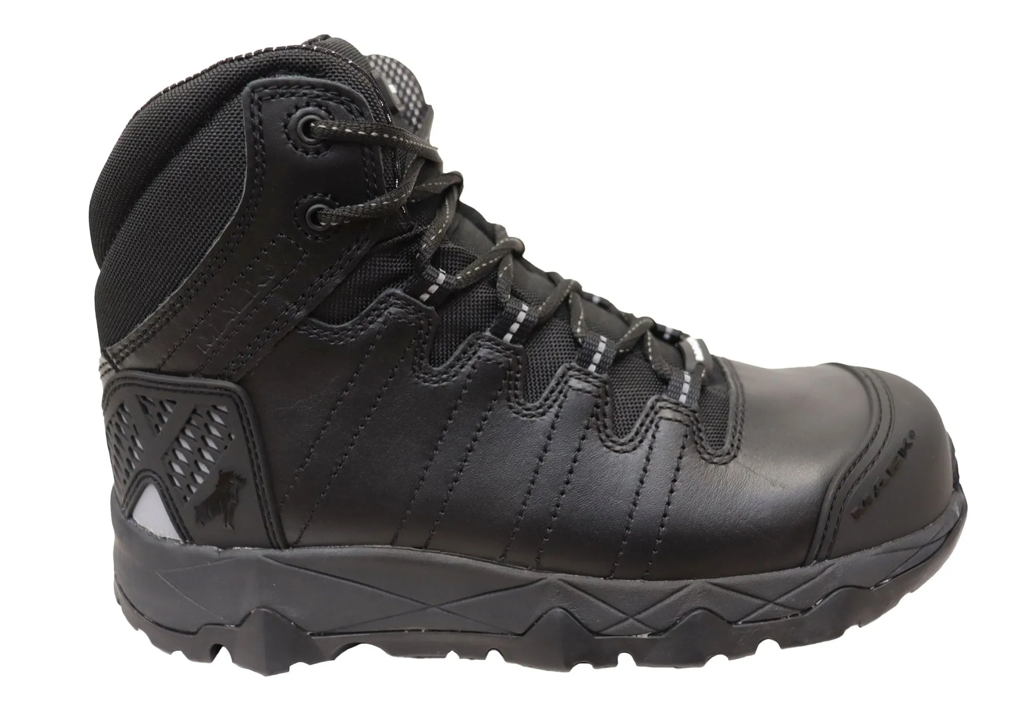 Eco Material Morning Walk Mack Mens Octane Leather Composite Toe Safety Boots