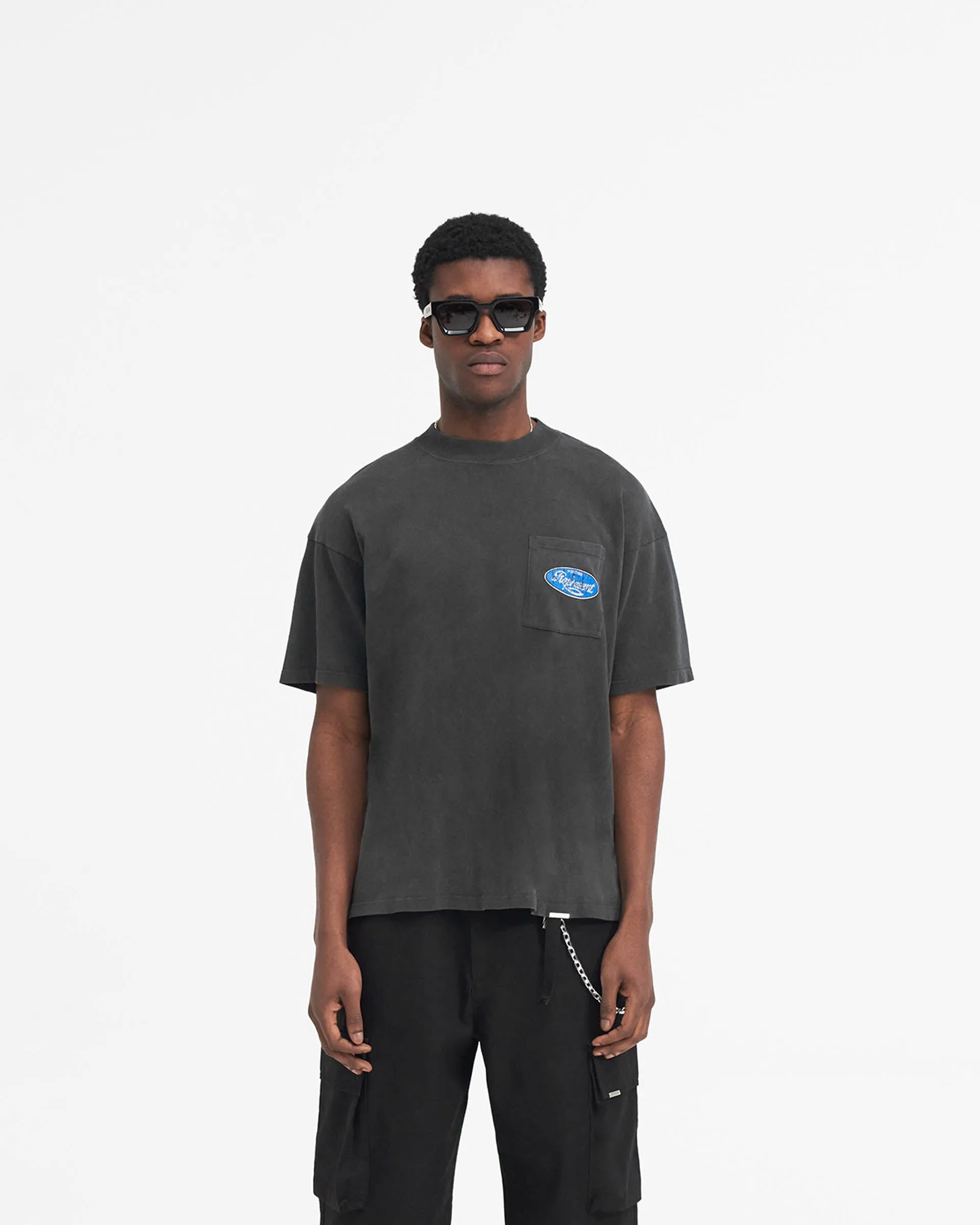Classic Parts T-Shirt - Aged Black Sleek Fit Wear Easy Look