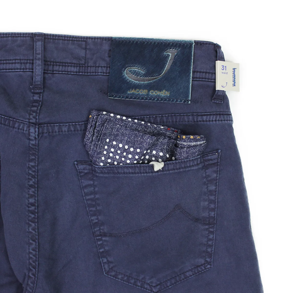 Comfortable Appearance Jacob Cohen - J622 Comf Slim Fit Chino Jeans in Vintage Navy