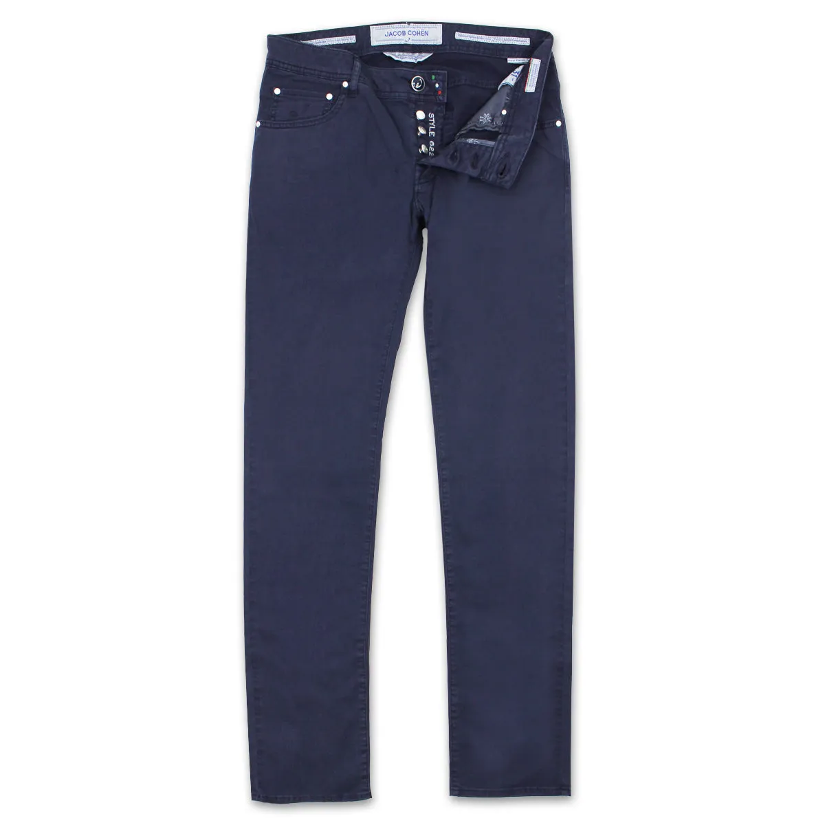 Spring Mood Smooth Work Meeting Abrasion Resistant Denim Jacob Cohen - J622 Comf Slim Fit Chino Jeans in Vintage Navy
