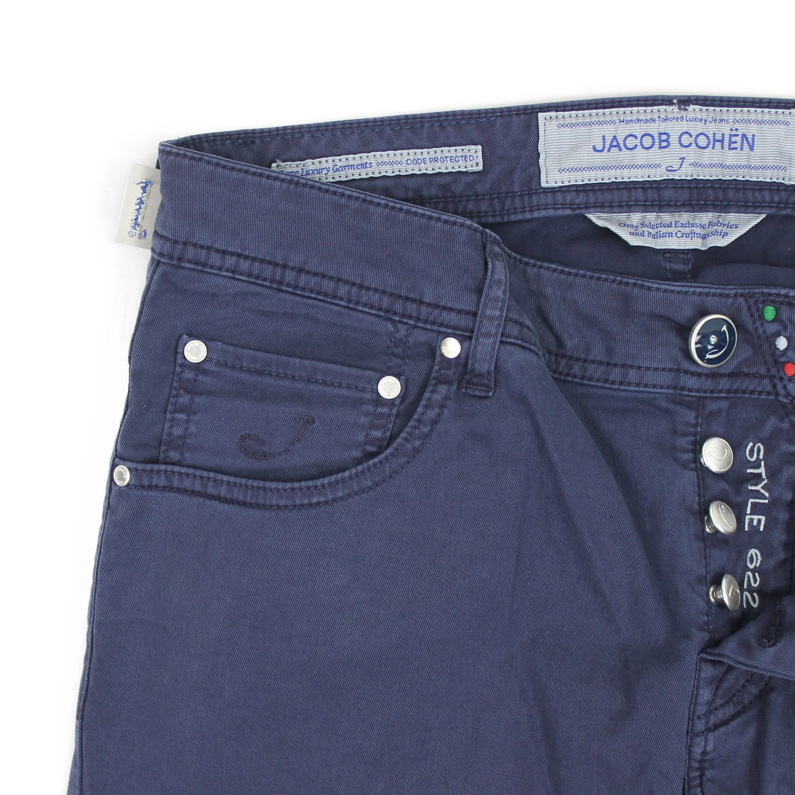 Flexible Fabric Urban appeal Jacob Cohen - J622 Comf Slim Fit Chino Jeans in Vintage Navy