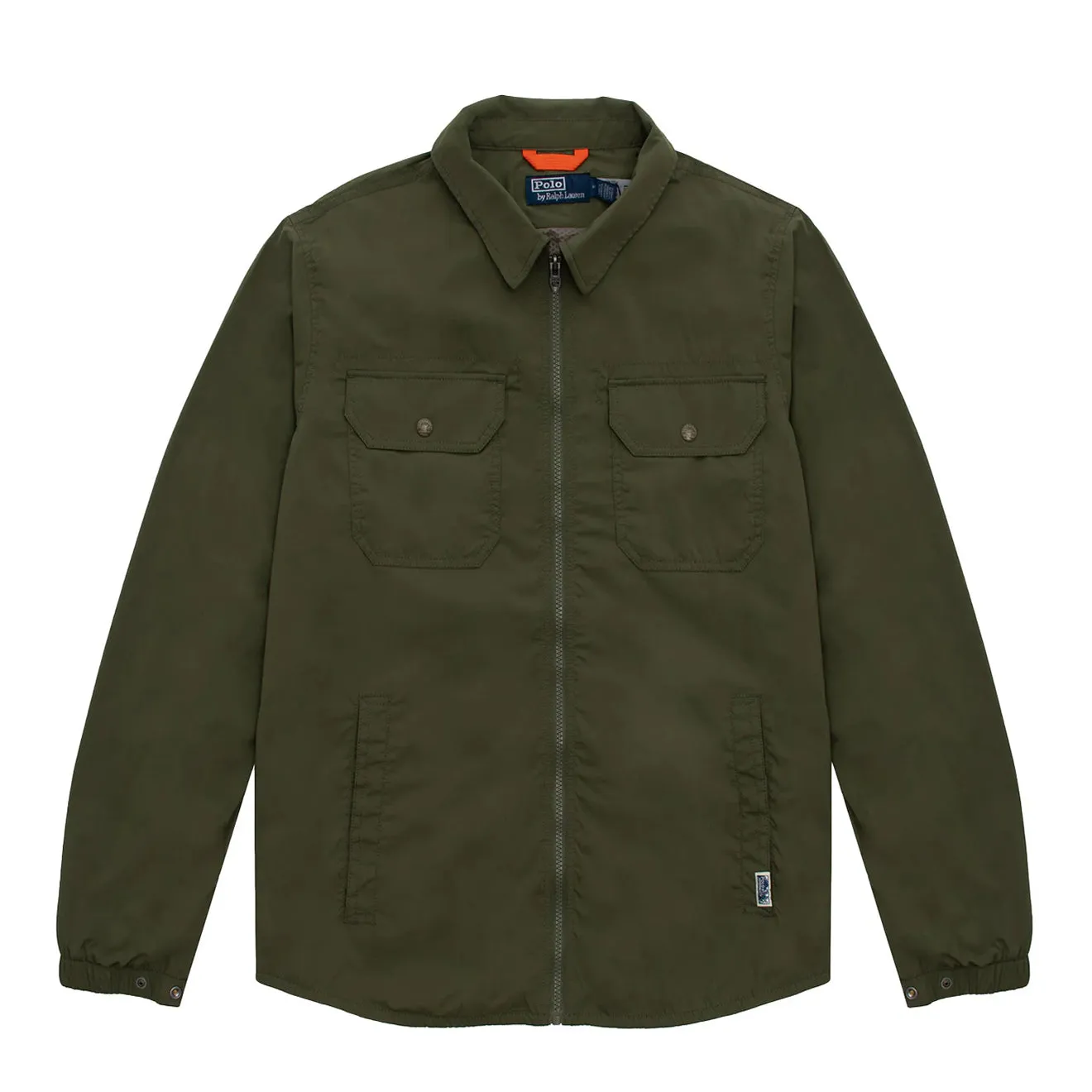 Casual Wear Polo Ralph Lauren Water-Repellent Shirt Jacket Dark Sage