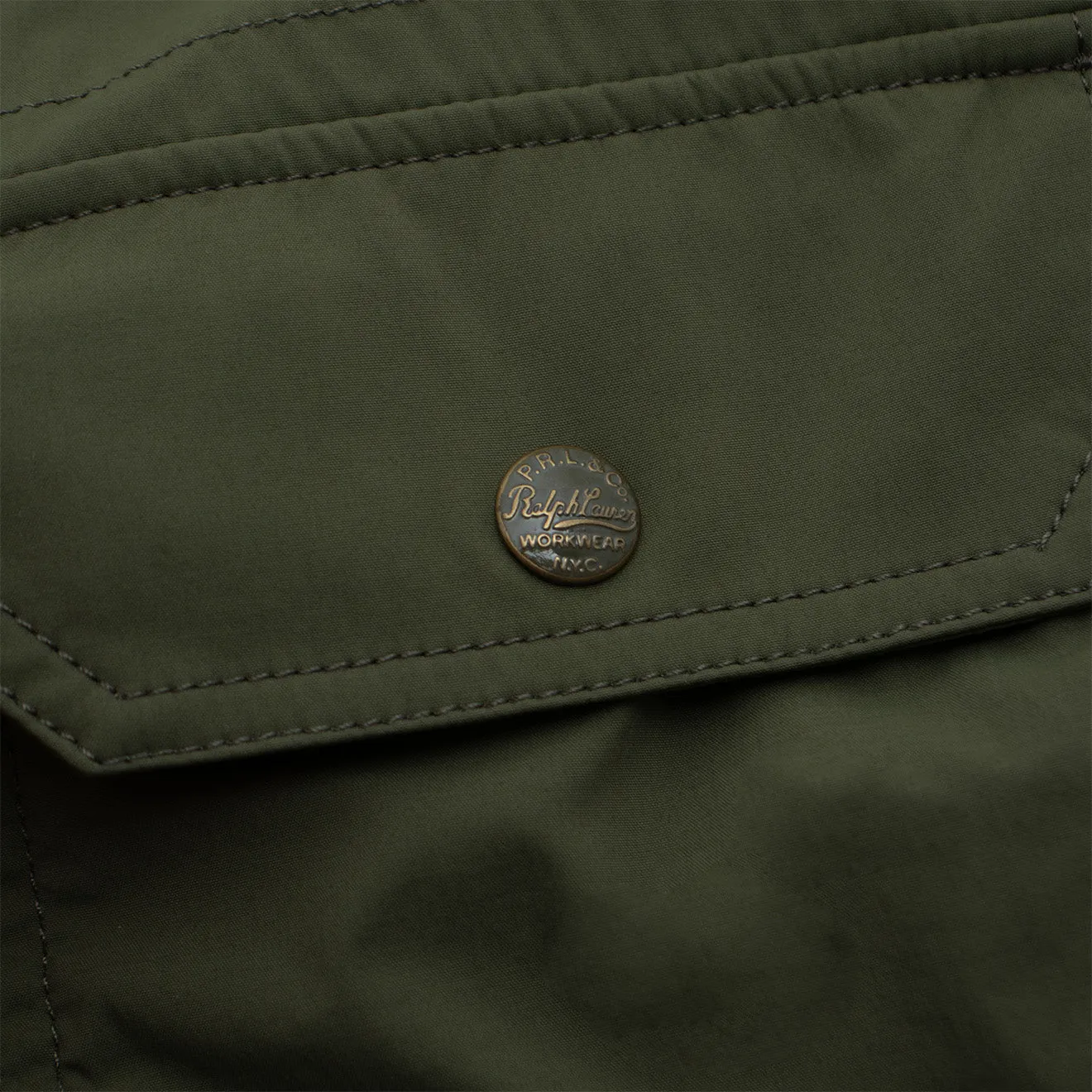 Polo Ralph Lauren Water-Repellent Shirt Jacket Dark Sage Lightweight Wear