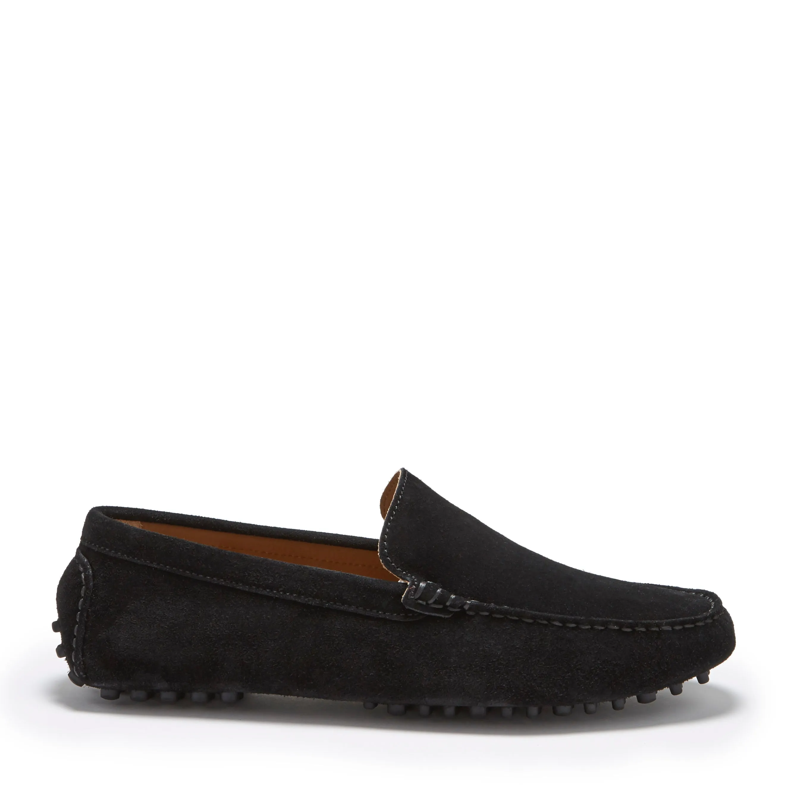 Driving Loafers, black suede Casual Design