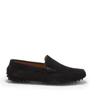 Driving Loafers, black suede Casual Design