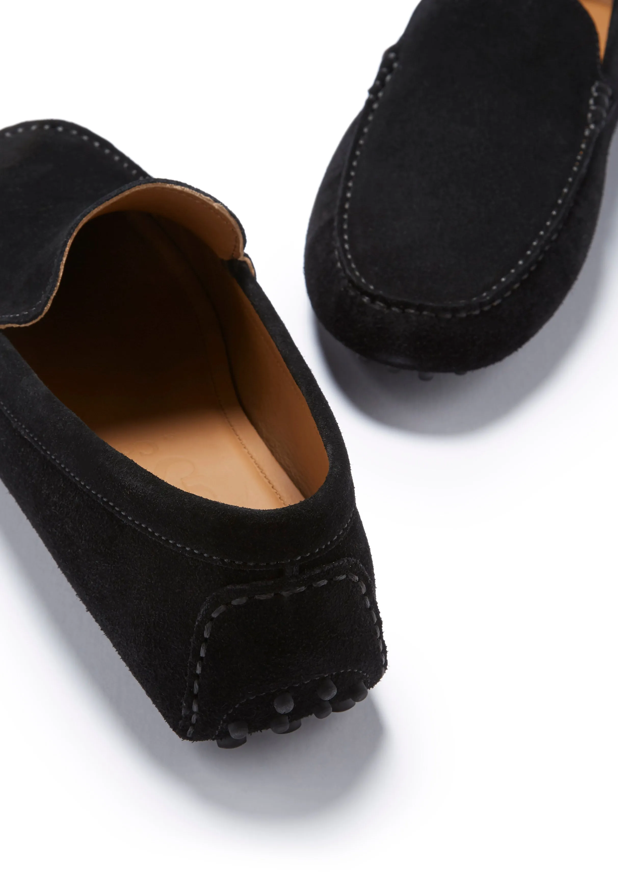 Driving Loafers, black suede Travel Essential Local Taste