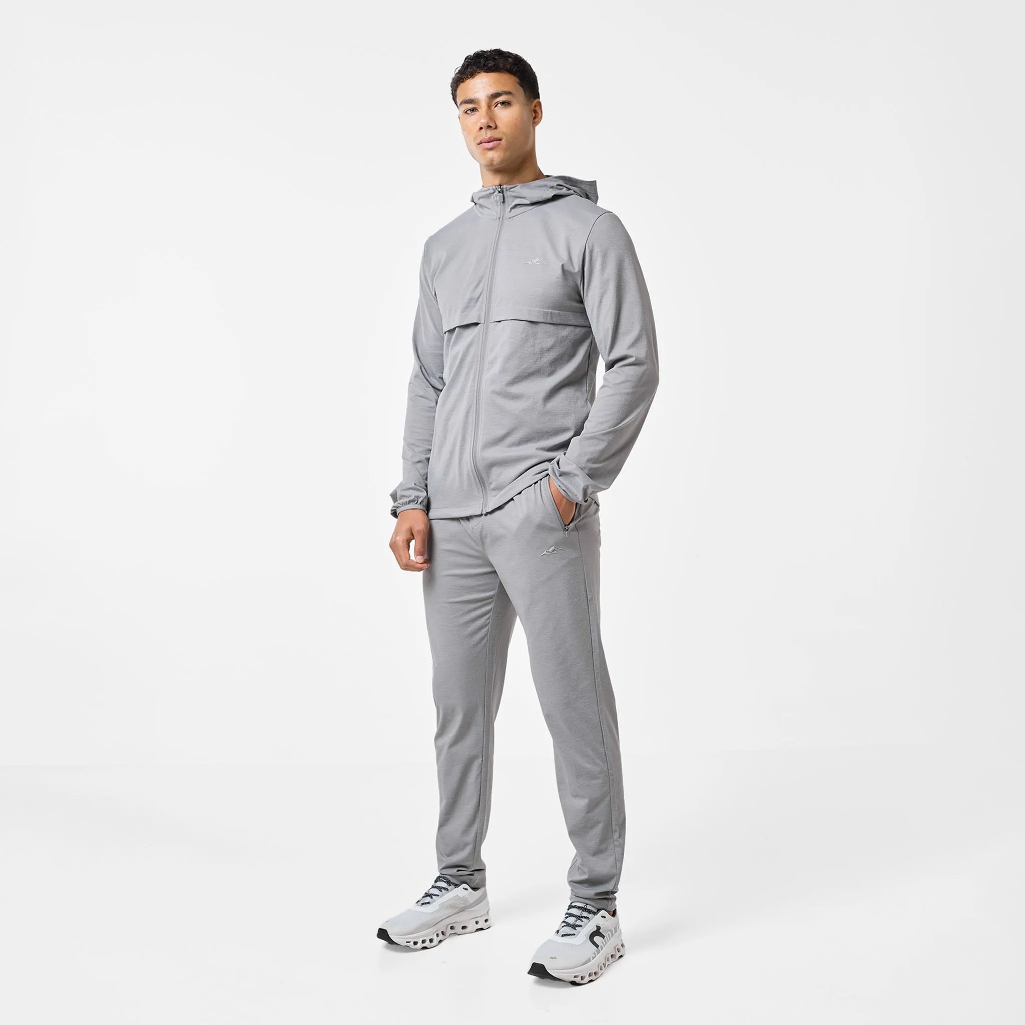 Endurance FZ Hoodie | Grey Neutral Colors