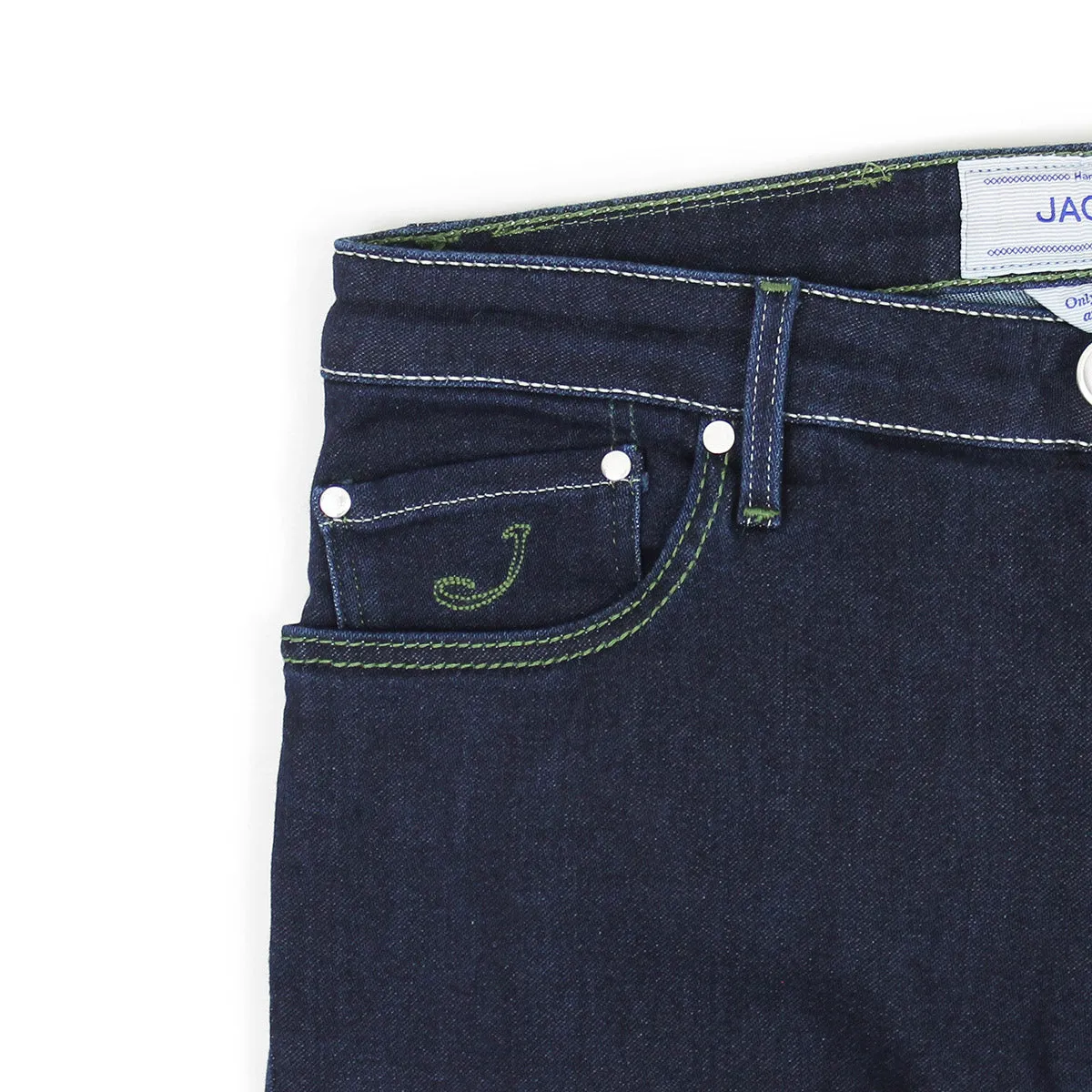 Comfortable fit Classic Casual Jacob Cohen - J696 Comf Green Badge Jeans in Dark Wash