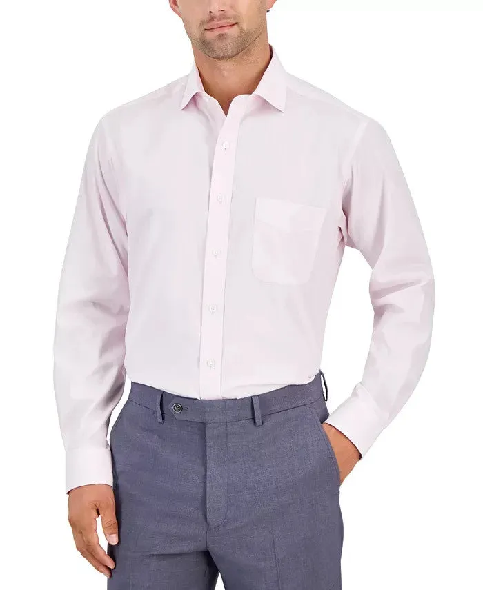 Club Room Dress Shirt Men'sParfait Pink Regular-Fit Business Oxford FTS267 High-Quality Material Autumn Look