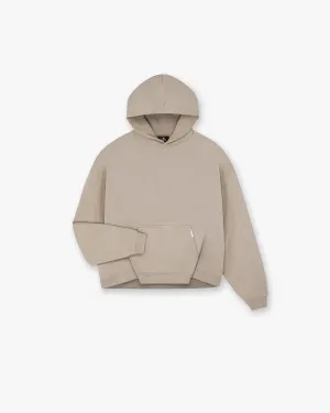 Festival Outfit Initial Boxy Hoodie - Dune