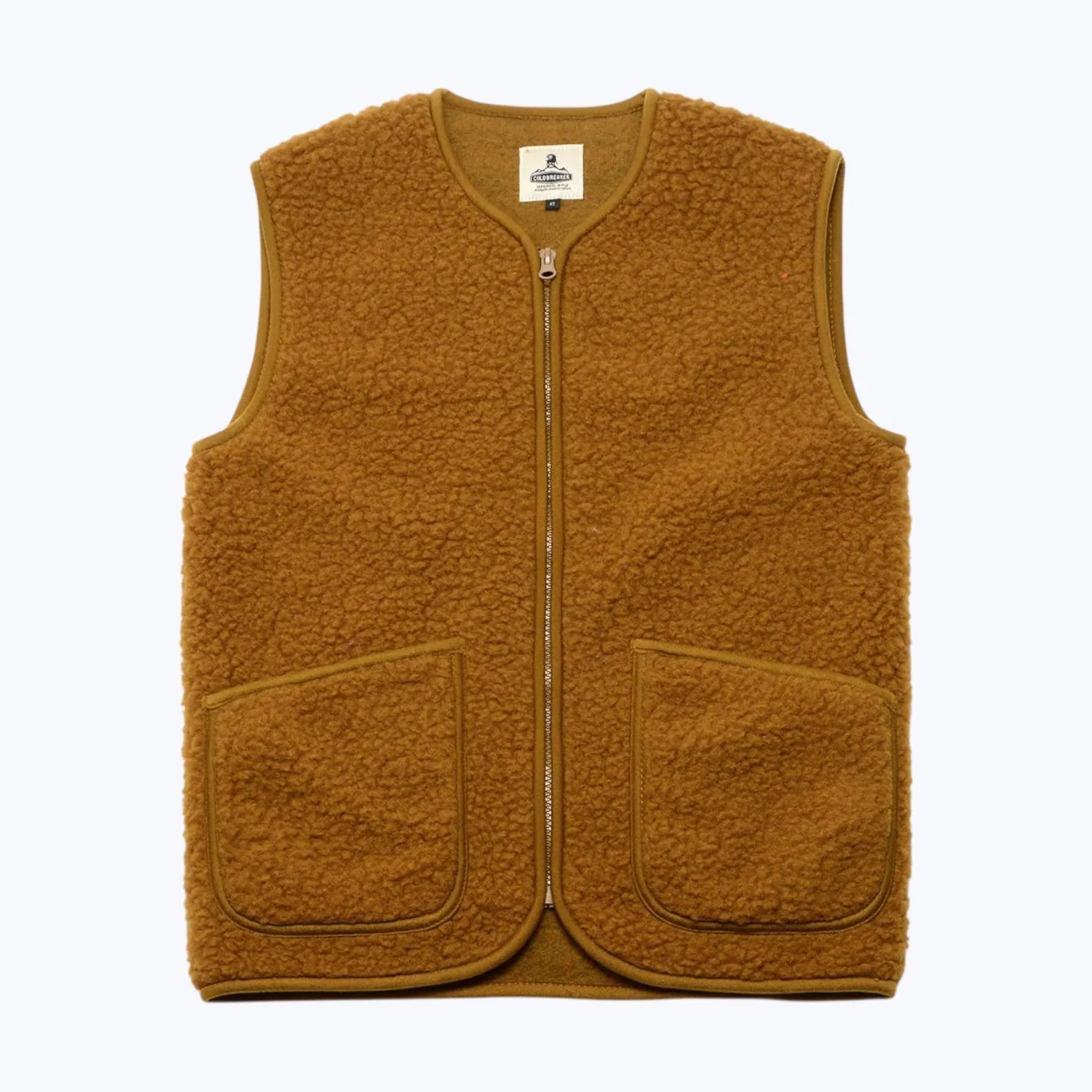 Coldbreaker Pepitko Vest Caramel Elastic Hem Adjustment Tapered Hem