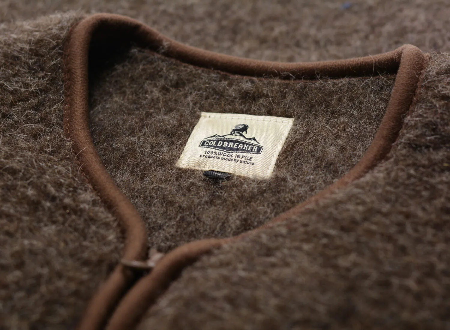 Coldbreaker Pepitko Vest Mid-Brown On Duty Layer Polished Casual