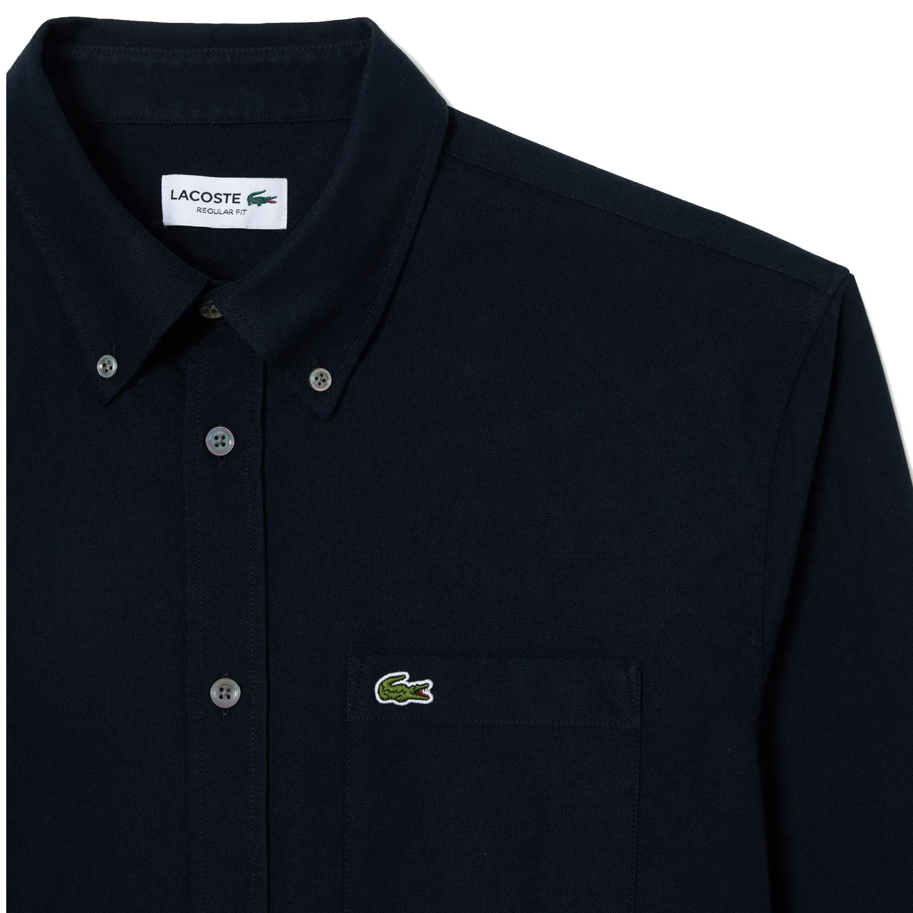 Social Meetup Lacoste Regular Fit Oxford Shirt Navy Blue