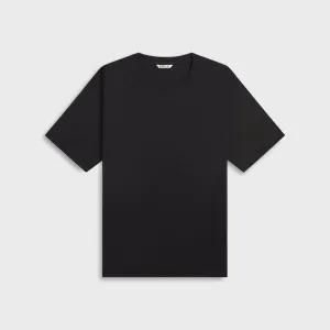 Auralee Super Soft Wool Jersey - Black Essential Wear Athletic Fit