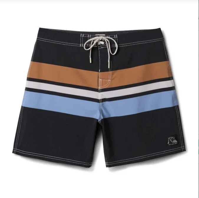 Quiksilver Mens Boardshorts Original Straight Leg 18" Elastic Waistband Design Cooling Fabric