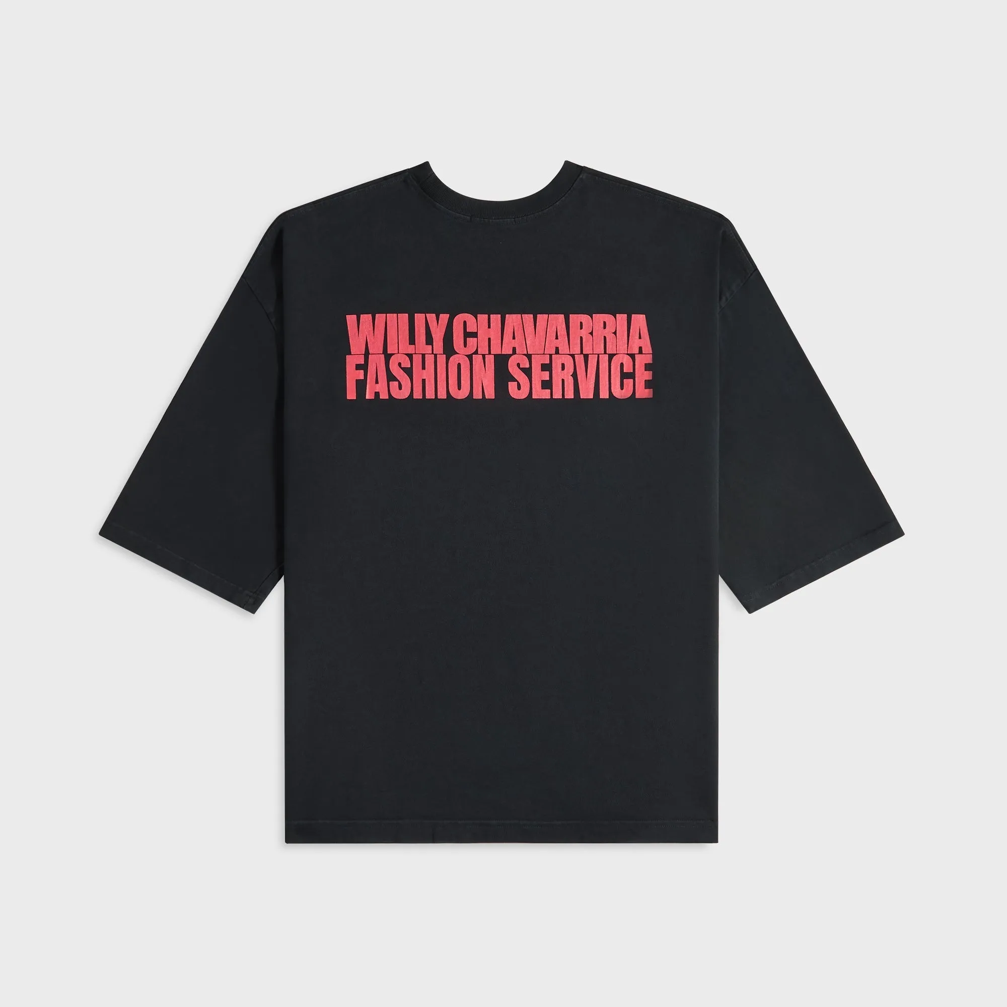 Willy Chavarria Casa De Chavarria Buffalo Tee - Black WrinkleFreeFabric Fashion and Comfort