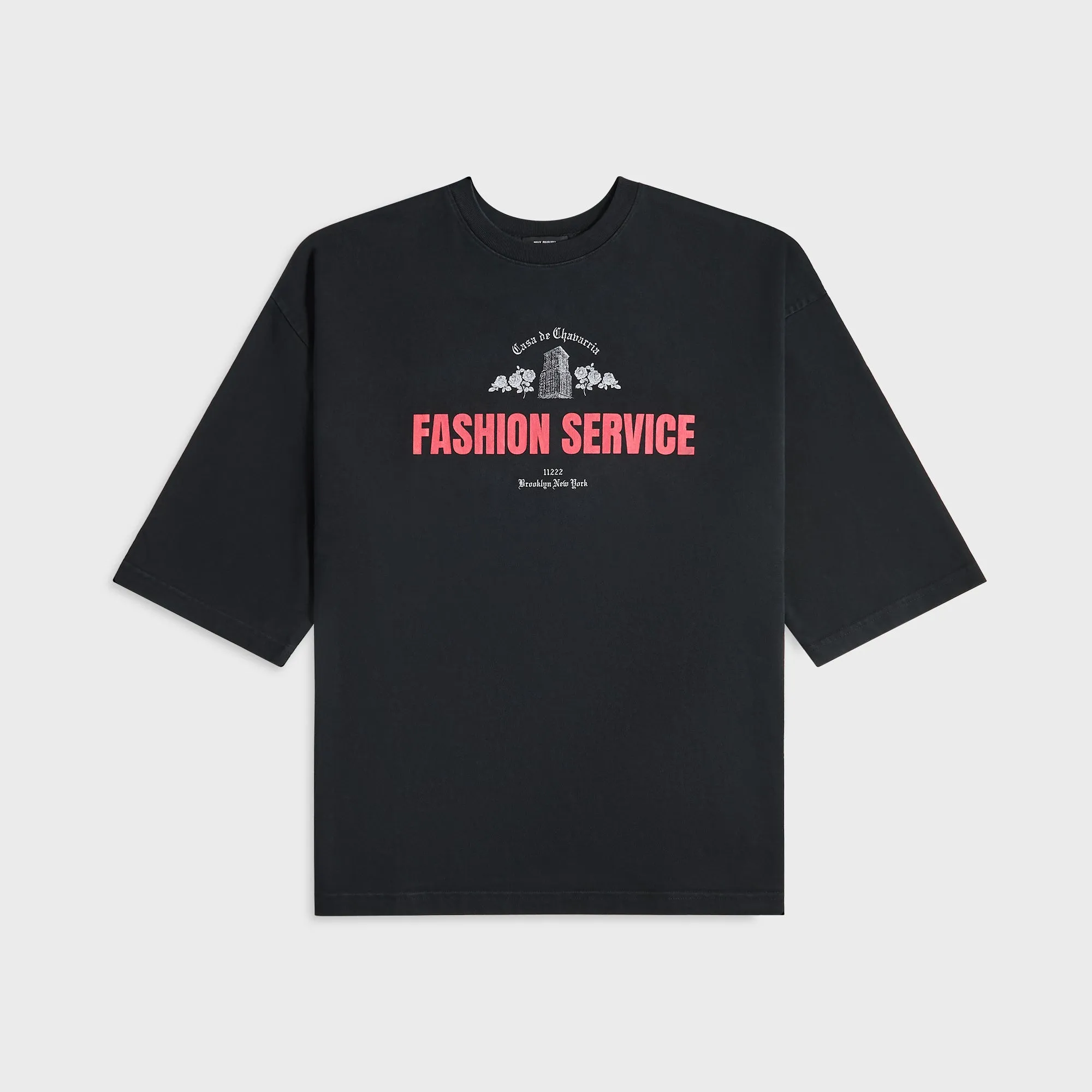 Willy Chavarria Casa De Chavarria Buffalo Tee - Black Gym clothing