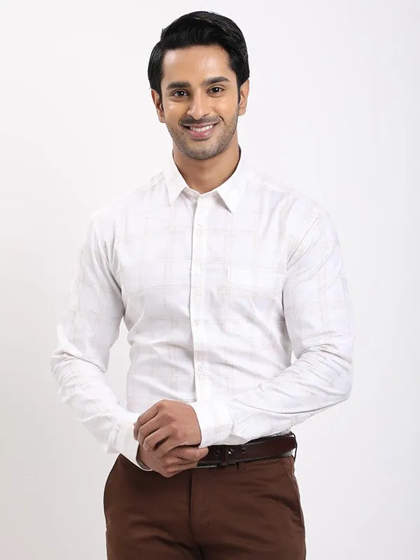 Timeless Appeal Men Checked Full Sleeve Cotton Shirt