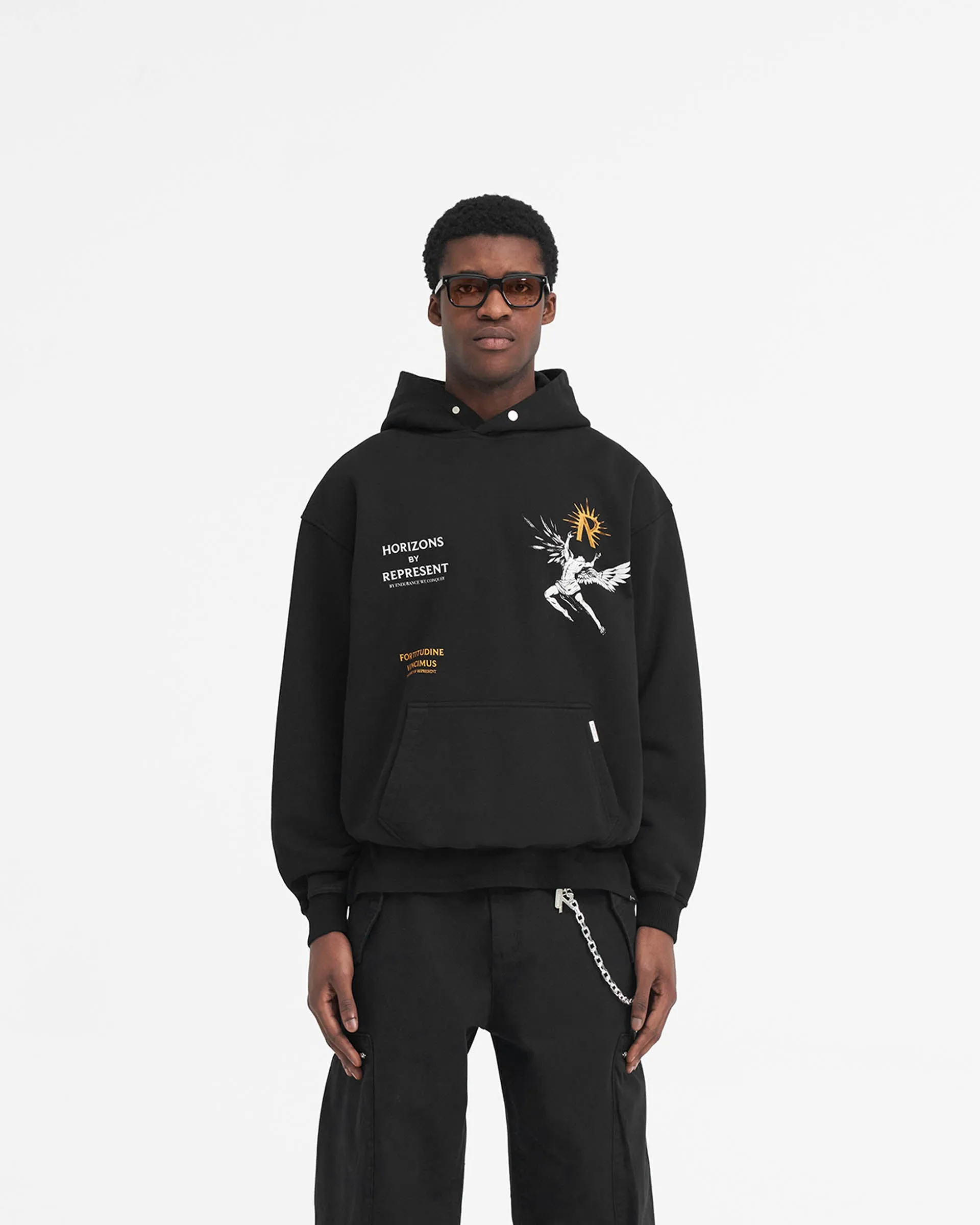Autumn Wear Easy Wear Icarus Hoodie - Jet Black