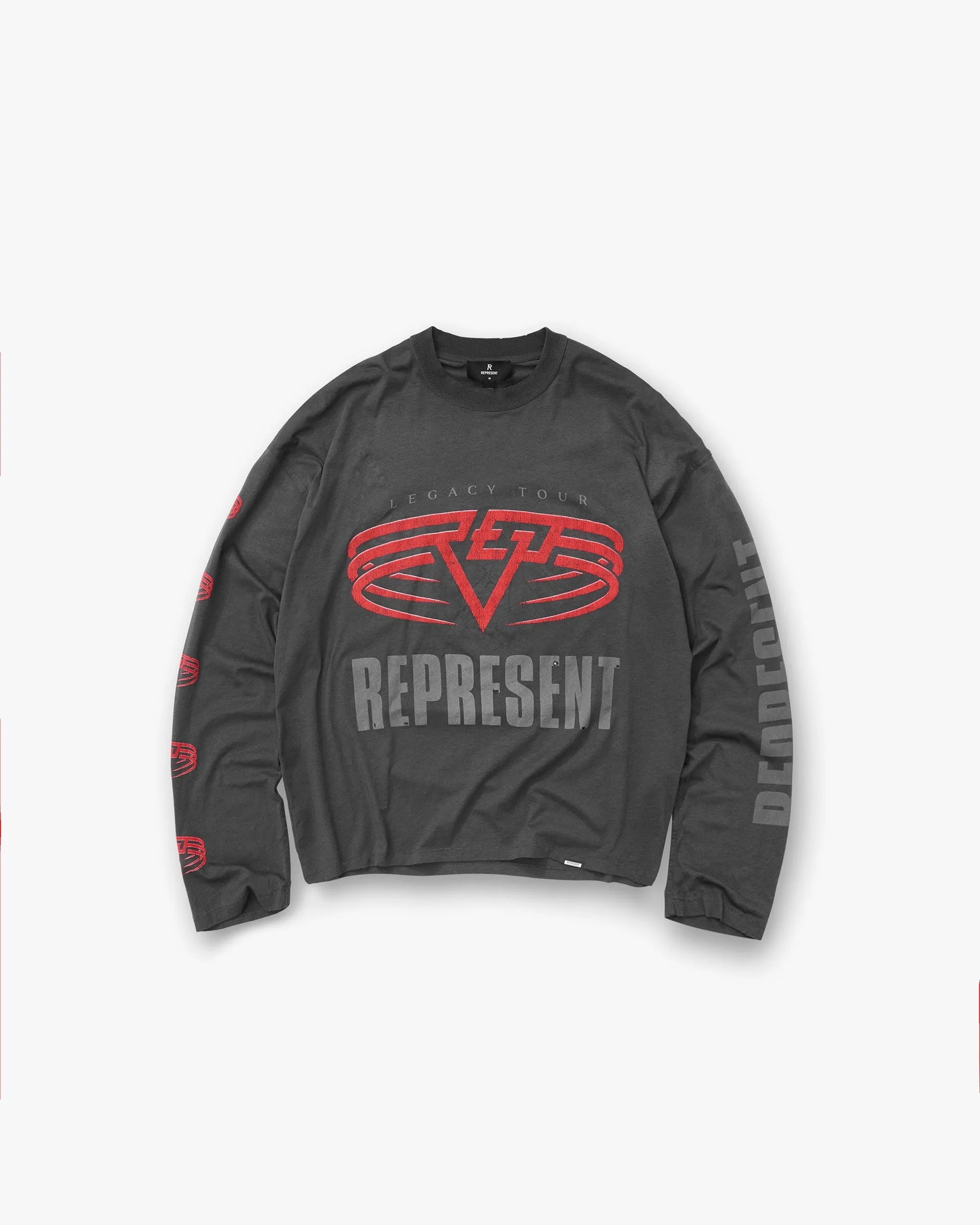 Reversible Living Legacy Tour Long Sleeve T-Shirt - Sun Fade Grey Classic Trend Look Tear Resistant