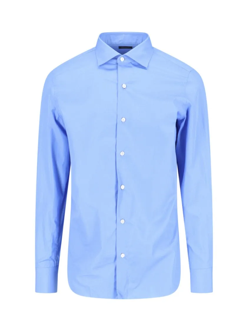Snug feel 1925 Slim Shirt ?C Light Blue