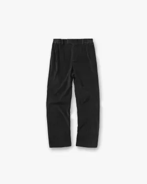 Ribbed Hybrid Pant - Washed Black Functional Waist