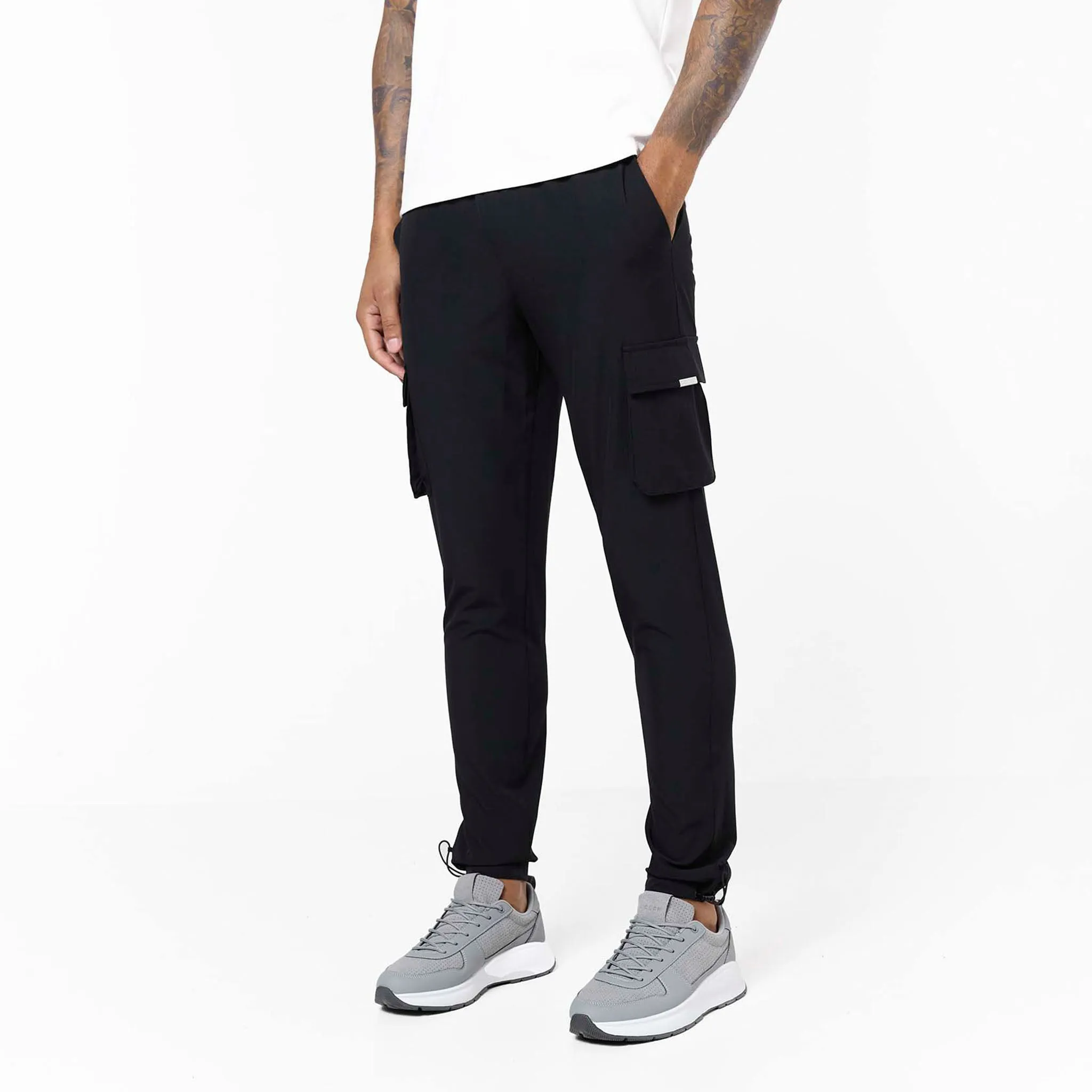 Stretch Tech Cargo Pant | Black Street Ready Comfortable fit