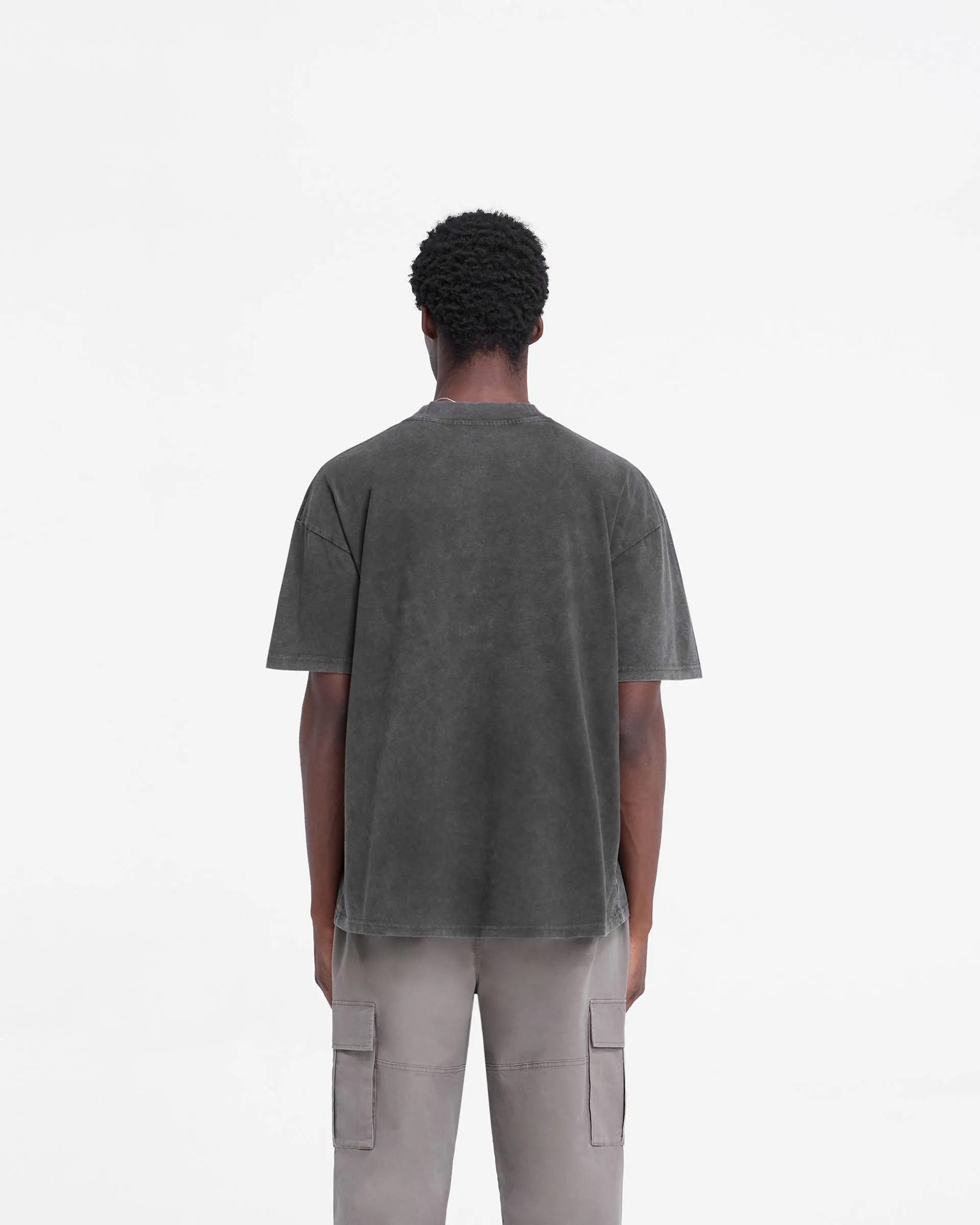 Festival wear Rep Applique T-Shirt - Vintage Black