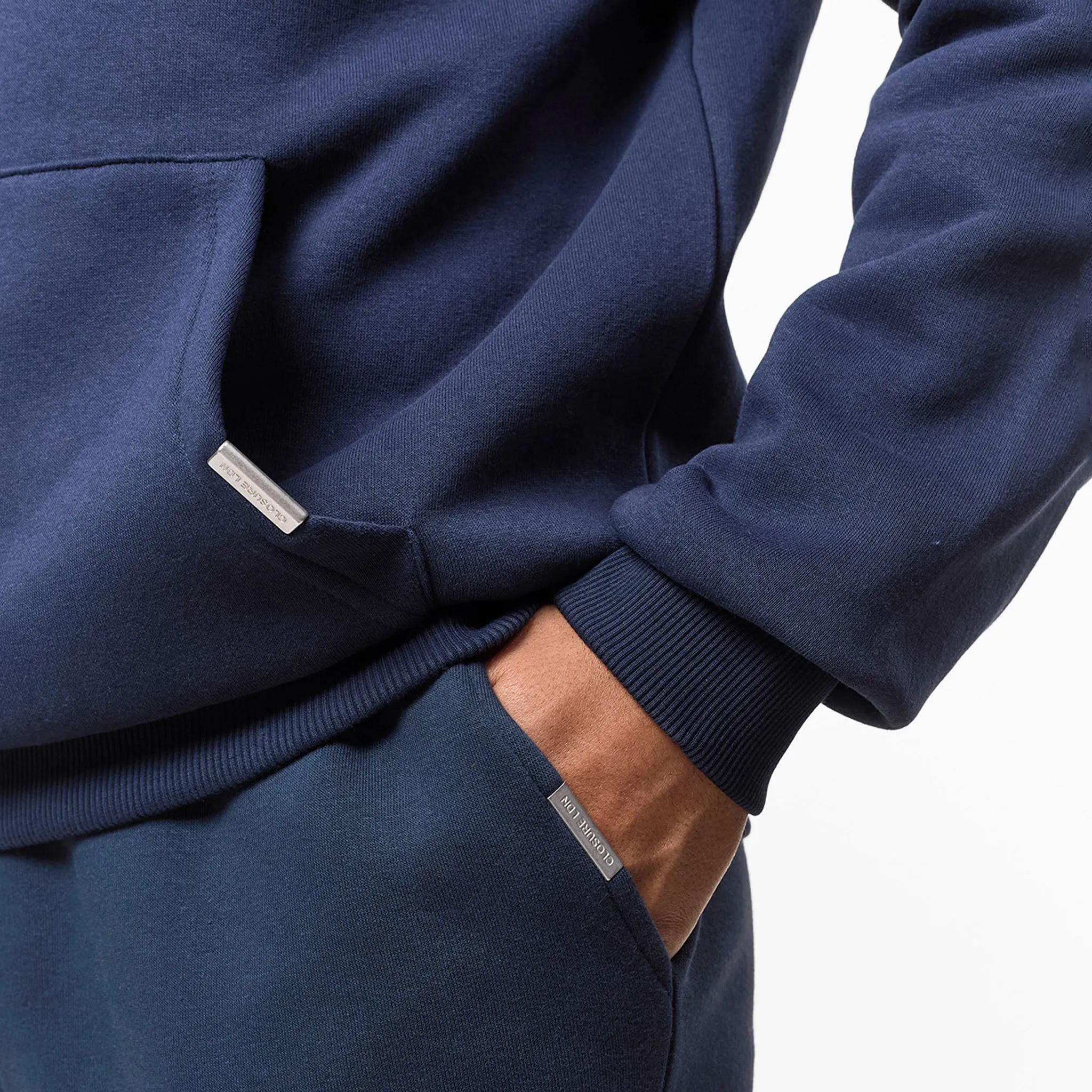 Relaxed Fit Hoodie | Navy Core Layer Chilly Day Wear