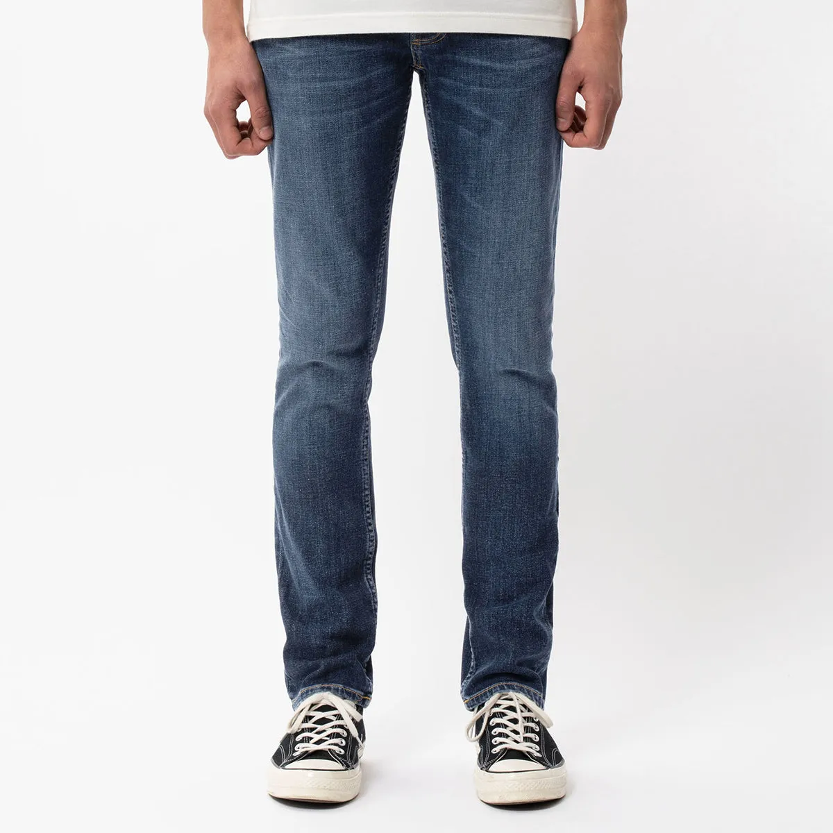 Nudie - Grim Tim Jeans in Indigo Myth Basic Layers Trend Setter Sunny Vibes