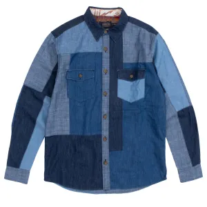 Quality Wear Hooded Option Pendleton La Pine Patchwork Shirt Blue / Multi