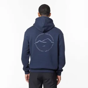 product thermal lining insulation product cycling suitable endurance Premium Mountain Hoodie | Navy