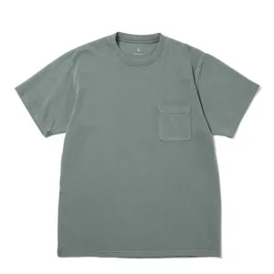 Elastic waist Snow Peak Garment Dyed T-Shirt Dark Green