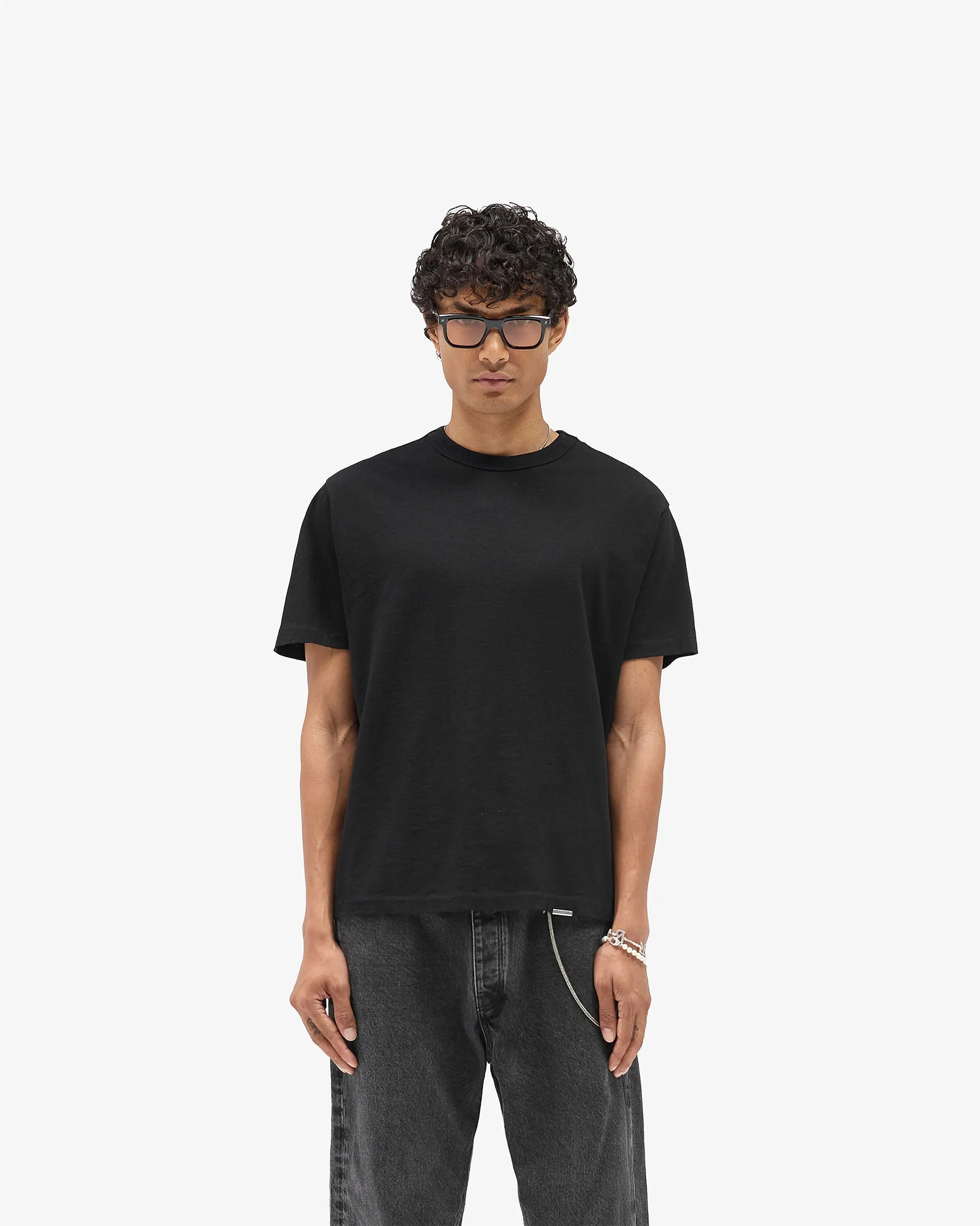 GH T-Shirt - Jet Black Wicking Interlock Knit