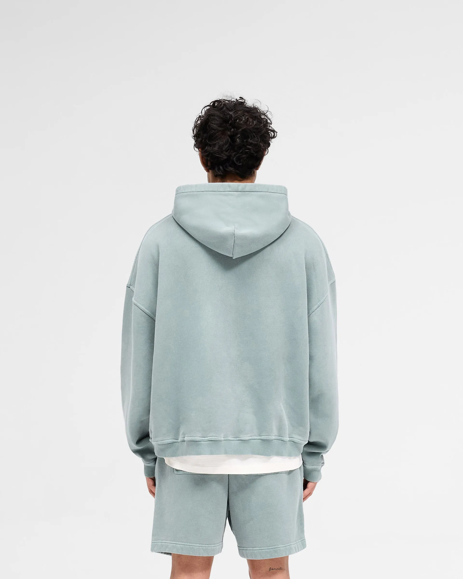 Rep Applique Hoodie - Forest Green Core Layer Soft Texture