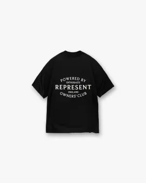 Represent Owners Club Stamp T-Shirt - Jet Black Comfort and Fit MoistureWicking