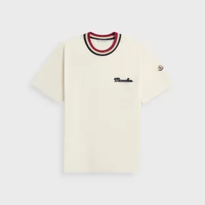 Casual Wearable Cozy and Comfortable Moncler Tee - White